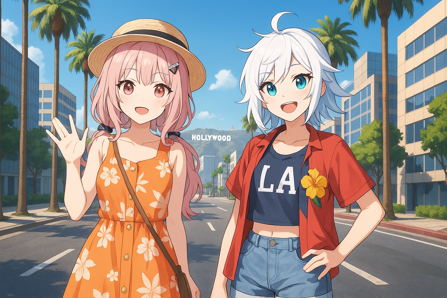 Vketちゃんたちのロス旅行